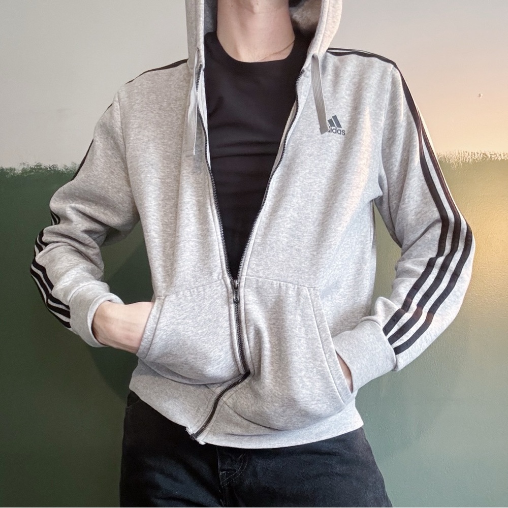 [ADIDAS] Triple Stripe Zip-Up